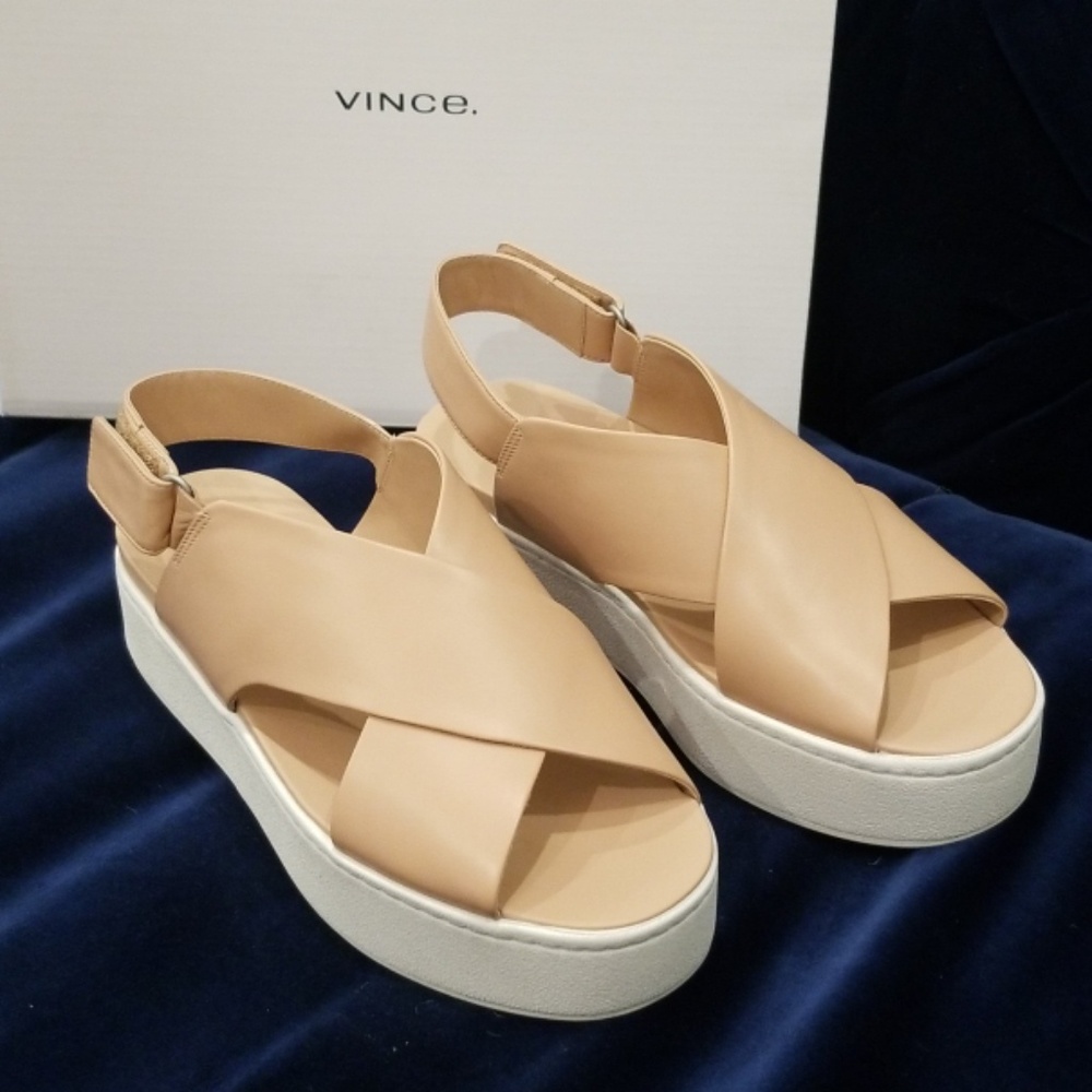 Vince "Weslan" leather slingback sandal size 7 NEW